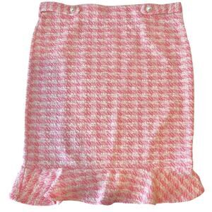 Pink Tweed Mini Skirt